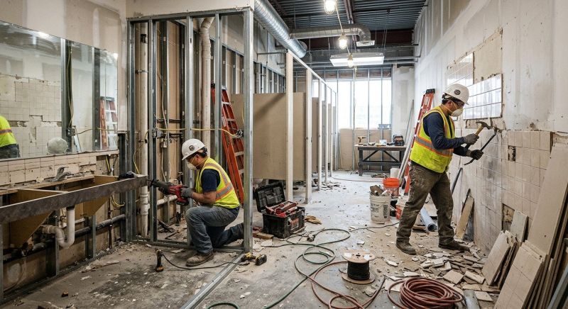 Office Restroom Renovation in Denver, CO