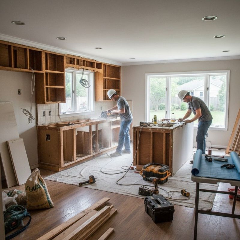 Kitchen Floor Renovation in Conroe, TX